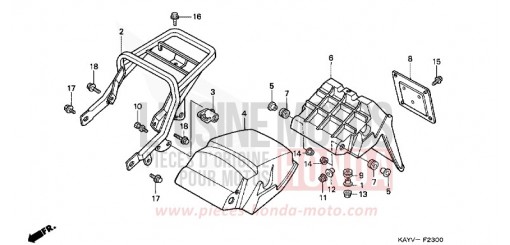 PARAFANGO POSTERIORE NX125V di 1997